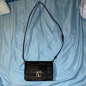 Victoria Secret Black Patchwork Crossbody